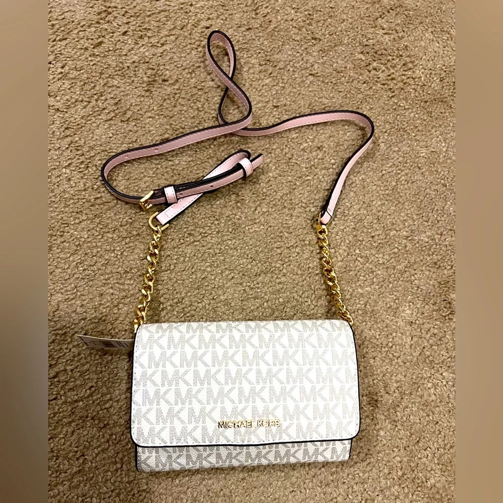 Michael Kors Jet Set Travel MD MF Crossbody - Picture 1 of 5